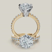 Scarlett - Round Diamond Engagement Ring 6 Claw