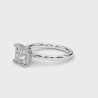 Melody — Princess Cut Lab Grown Diamond Solitaire Engagement Ring thumbnail 11