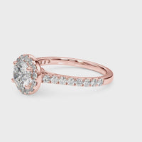 Lana - Halo Diamond Engagement Ring in Rose Gold thumbnail 4