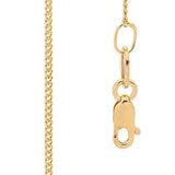 Gold Chain Fine Curb link - 45 cm - Monroe Yorke Diamonds
