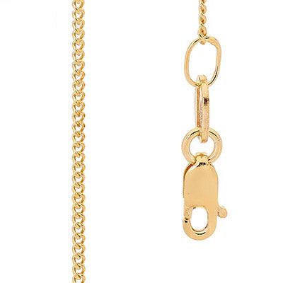 Gold Chain Fine Curb link - 45 cm - Monroe Yorke Diamonds