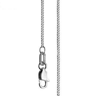 Fine Sterling Silver Curb Link Necklace - 45 cm - Monroe Yorke Diamonds