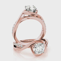 Piper - Rose Gold, Diamond Wrap Ring thumbnail 5