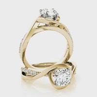 Piper - Yellow Gold, Diamond Wrap Ring thumbnail 5