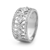 Silver Ring With Zirconia - Pave Set thumbnail 1