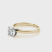 Elora - 4 Claw Solitaire Diamond Ring Yellow Gold thumbnail 3