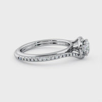 Gale - Unique Halo Diamond Engagement Ring thumbnail 4