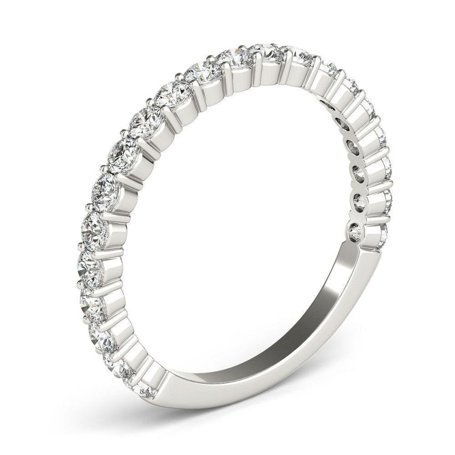 3 sided diamond wedding band discount