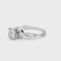 Giada — Round Lab Grown Diamond Engagement Ring with Twisted Band thumbnail 7