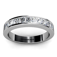 Aaliyah Princess Cut Diamond Wedding Band 0.55ct thumbnail 1