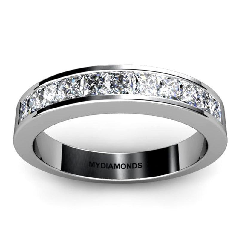 Aaliyah Princess Cut Diamond Wedding Band 0.55ct