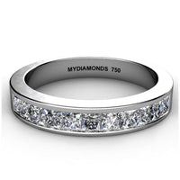 Aaliyah Princess Cut Diamond Wedding Band 0.55ct thumbnail 4