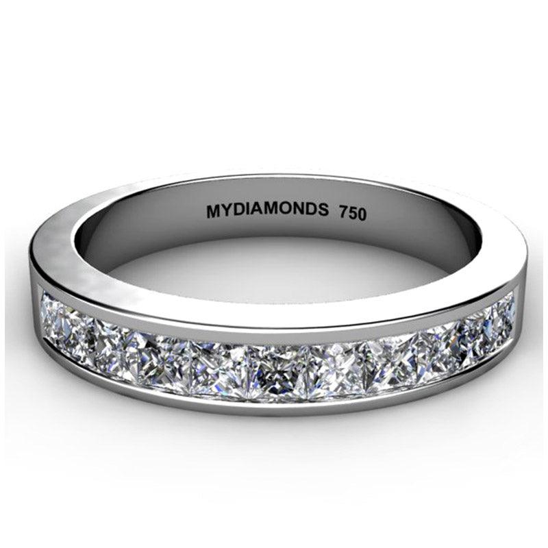 Aaliyah - Princess Cut Diamond Wedding Ring. 