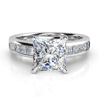 Albany – Platinum Princess Cut Diamond Engagement Ring thumbnail 1