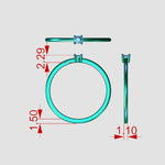 Alma single diamond ring detailed measurements 