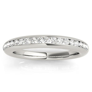 Aly - Wedding Band with a New Take 0.27ct, view 1
