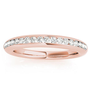 Aly - Wedding Band with a New Take 0.27ct, view 3