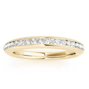 Aly - Wedding Band with a New Take 0.27ct, view 4