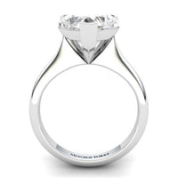 Amorette — Heart Shaped Lab Grown Diamond Solitaire Engagement Ring thumbnail 3
