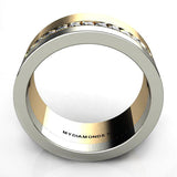 Aramis mens diamond ring - side view