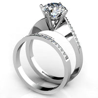 Arbella Round Brilliant Diamond Engagement Ring – 950 Platinum Elegance thumbnail 7