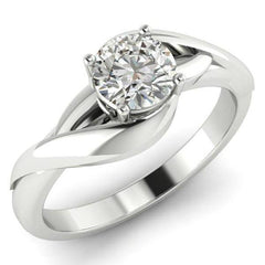 Celtic knot Diamond Engagement Ring. 
