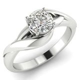Arlana: Celtic knot Diamond Engagement Ring in platinum