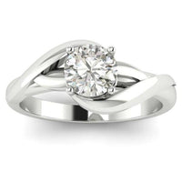 Arlana - Celtic Knot Diamond Solitaire Ring thumbnail 1