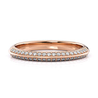 Astrid Knife-Edge Wedding Band Rose Gold thumbnail 1