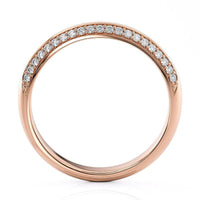 Astrid Knife-Edge Wedding Band Rose Gold thumbnail 3