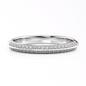 Astrid Knife-Edge Wedding Band  White Gold, view 1