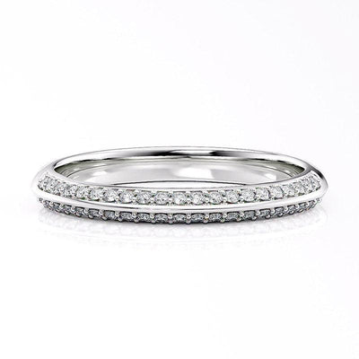 Astrid Knife-Edge Wedding Band  White Gold
