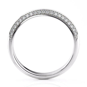 Astrid Knife-Edge Wedding Band  White Gold, view 3