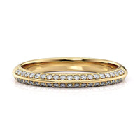 Astrid Knife-Edge Gold Wedding Band thumbnail 1
