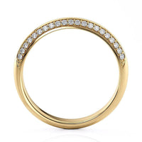 Astrid Knife-Edge Gold Wedding Band thumbnail 3