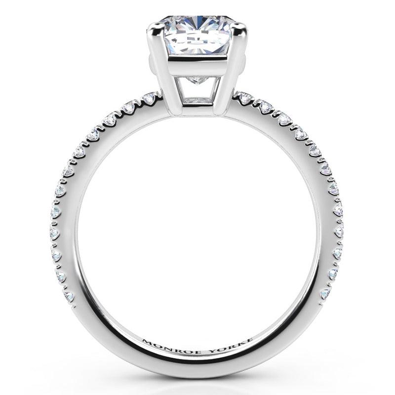 Blake - GIA Certified Cushion Cut Diamond Ring - Monroe Yorke Diamonds — view 5