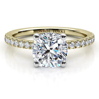 Blake – Cushion Cut Diamond Engagement Ring in Yellow Gold thumbnail 1