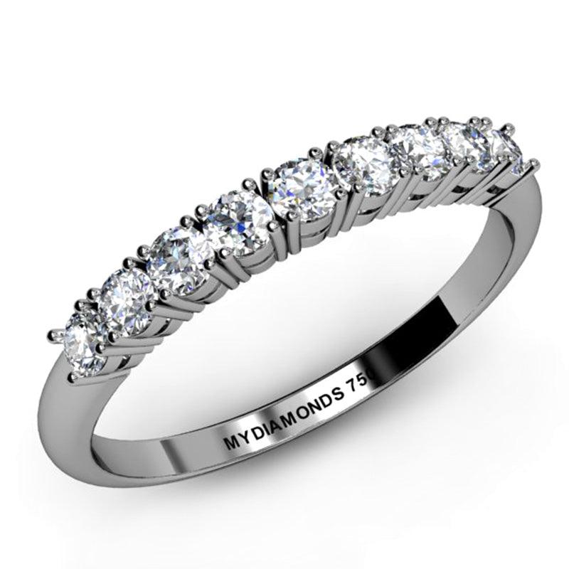 Boston Diamond Wedding Ring and Anniversary Ring. White gold or platinum
