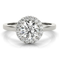 Callie - Classic Diamond Halo Engagement Ring thumbnail 1