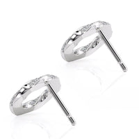 Camila - Spiral Diamond Earrings White Gold. 0.45ct thumbnail 3