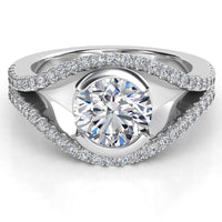 Capri - Unique Diamond Engagement Ring thumbnail 2