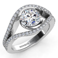 Capri - Unique Diamond Engagement Ring thumbnail 1