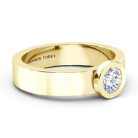Carter Yellow Gold - Men's Single Diamond Ring thumbnail 4