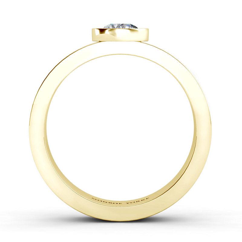 Carter side view 2 - Men's wedding band or men's diamond engagement ring.  — view 6