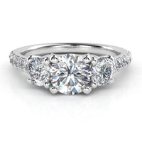 Casey Platinum - Diamond Trilogy Ring thumbnail 1