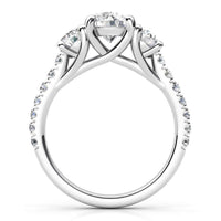 Casey Platinum - Diamond Trilogy Ring thumbnail 3