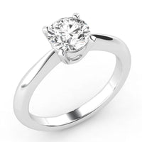 Cece Platinum Round Brilliant Solitaire Engagement Ring thumbnail 2