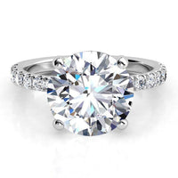 Clover - Make a Statement.  4.0 Carat Round Diamond. Lab Grown thumbnail 4