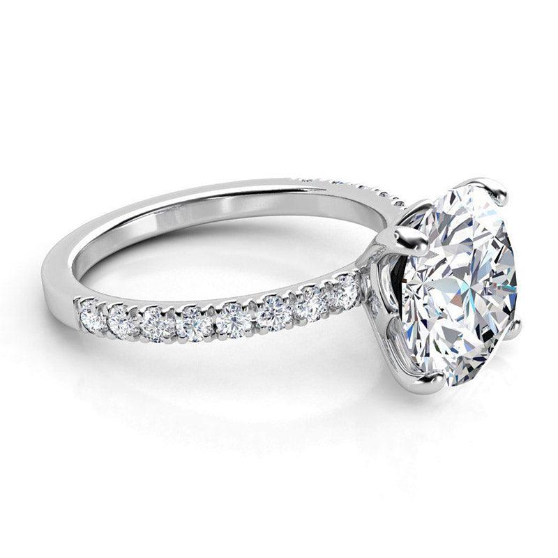 Clover - Make a Statement.  4.0 Carat Round Diamond. Lab Grown - Monroe Yorke Diamonds