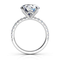Clover - Engagement Ring with Diamond Accents - Platinum thumbnail 2